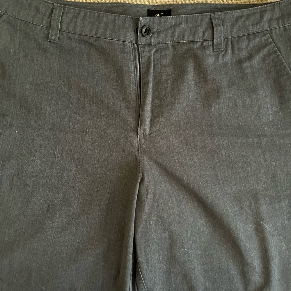 O’Neill Redwood Chinos -Steel Blue - 22” knee-length -like new -W38